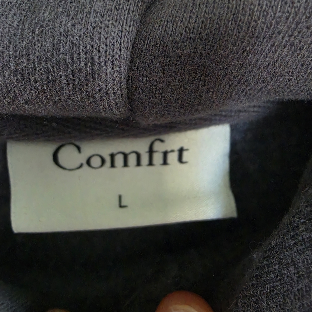 Comfrt Travel Essentials Steel Gray Hoodie-Large - Picture 5 of 6